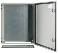 Wall enclosure, +mounting plate, HxWxD=600x500x250mm