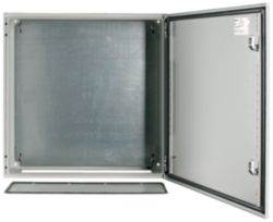 Wall enclosure, +mounting plate, HxWxD=600x600x200mm