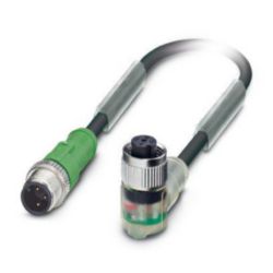 SAC-3P-M12MS/0,6-PUR/M12FR-2LB