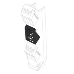 Cover (Electronic housing), IP20 in installed state, Plastic, black, W