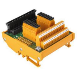 Interface module with terminal, connector, built-in