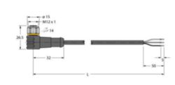 Actuator- en sensorkabel / PVC, Aansluitkabel
