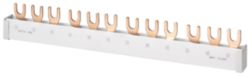 Fork-type busbar with touch protection, 1-phase 16 mm2, 56 MW