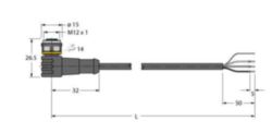 Actuator- en sensorkabel / PVC, Aansluitkabel