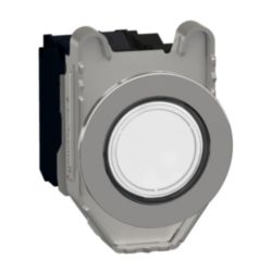 Verzonken verlichte drukknop wit,
