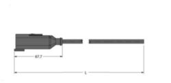 Deutsch-connector, Aansluitkabel