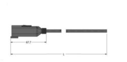 Deutsch-connector, Aansluitkabel