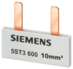 Pin busbar, 10 mm² connection: 2 x 1-phase safe to touch