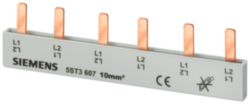 Pin busbar, finger-safe, 16 mm2 2-phase+AUX, 1016 mm long, can be cut
