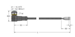 Actuator- en sensorkabel / PUR, Aansluitkabel