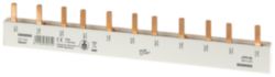 Pin busbar, 16 mm2, connection: 3-phase/+ 8x phase finger-safe