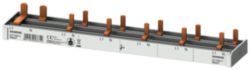 Compact pin busbar, 10 mm2, connection: 2-pole (L  N) 1x RCCB 2-pole + 5x AFDD 5SM6