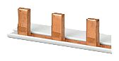 Pin busbar 1-phase, 1016 mm long with touch protection, 25 mm2 without end caps