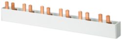 Pin busbar 2-phase+AUX, 1016 mm long with touch protection, 18 mm2