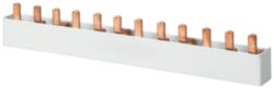 Pin busbar 3-phase+AUX, 1016 mm long with touch protection, 18 mm2