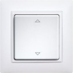 Funksensoren, batterie- und leitungslos Taster weiß, Schweizer Design.