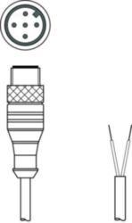 Aansluitkabel KS PB-M12-4A-P3-020