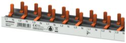 Compact pin busbar, 10 mm2, connection 3P/N compact device 1 MW finger-safe