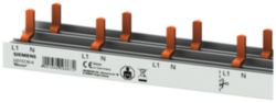 Compact pin busbar, 10 mm2, connection 1P/N AFDD 5SM6 + compact device 1 MW