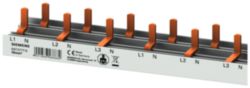 Compact pin busbar, 10 mm2, connection 3P/N compact device 1 MW + auxiliary switch