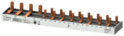 Compact pin busbar, 10 mm2, connection: 3P/N (RCCB N right) 1x RCCB, 4-pole