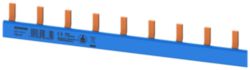 Compact pin busbar, 10 mm2 N (color blue) MCB 1/N, 1 MW, finger-safe