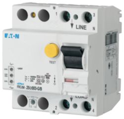 Aardlekschakelaar digitaal (RCCB) FRCDM, 25A, 2P, 30mA, 10kA, G/B-type