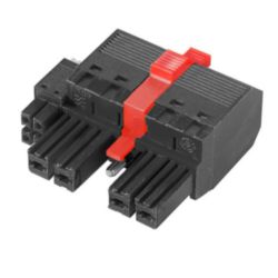 Hybrid connector (wire connection), 7.62 mm, Number of poles: 3, PUSH