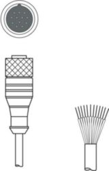 Aansluitkabel KD U-M23-CA-P1-100