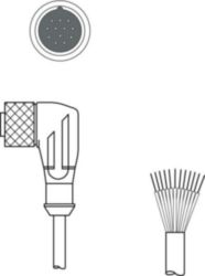 Aansluitkabel KD U-M23-CW-P1-050