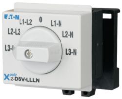 Draaischakelaar, 20A, voltmeter, L3-L1 - L2-L3 - L1-L2 - 0 - L1-N - L2