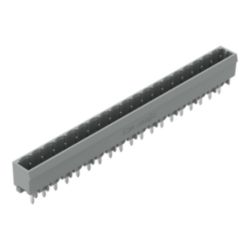 THT male steker Soldeerpen 1,0 x 1,0 mm recht grijs