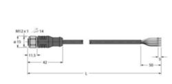 Actuator- en sensorkabel / PVC, Aansluitkabel