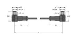 Actuator- en sensorkabel / PVC, verbindingsleiding