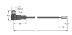 Actuator- en sensorkabel / PVC, Aansluitkabel