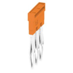 Cross-connector (terminal), Plugged, Number of poles: 3, Pitch in mm: