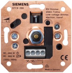 ELV-dimmer elektron. transformators, R, C met druk-uit/wisselschakelaar inbouw