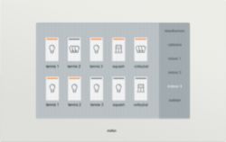 Huisautomatisering - touchscreen voor bediening van het huisautomatise