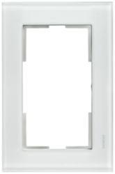 DELTA miro frame 2x real glass white
