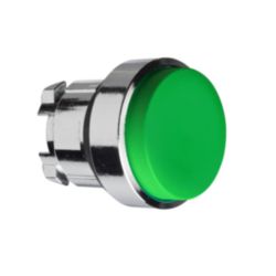 KOP VERHOOGD, METAAL, GROEN