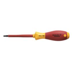 Crosshead screwdriver, Form: Pozidrive, Size: 2, Blade length: 100 mm