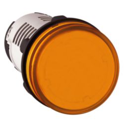 Runde Meldeleuchte Ø 22, orange, integral LED, 230-240V, Schraubklemmen