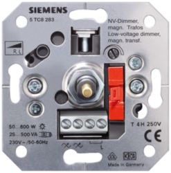 NV-dimmer voor magnetische transformators, R, L met druk-uit-/wisselschakelaar inbouw