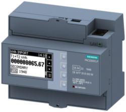 SENTRON 7KM PAC2200 power monitoring device, 3-phase, 65 A, DIN rail, Modbus TCP, MID, CLP