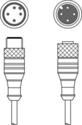 Verbindingskabel KDS U-M12-4A-M12-4A-P1-020-24X