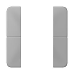 KNX tastafd.compl. 2-v. CD500 grijs