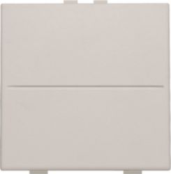 Single key for wireless switch or push button with 2 keys, light grey.