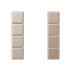 KNX tastafd.compl. 4-v. A500 champagne