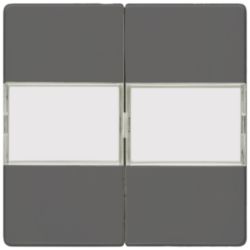 DELTA i-system carbon metallic Rocker switch with label for Series/dou