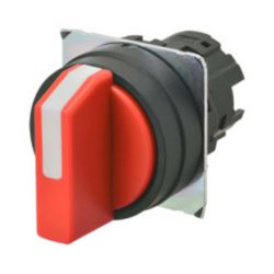 Selector A22NZ 22 dia., 3 position, NON-Lighted, bezel plastic, auto reset on L/R, color red